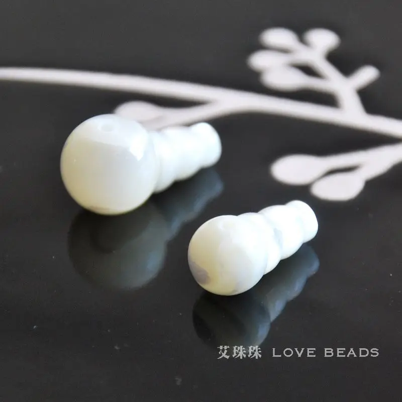 Натуральный перламутровый швабра три бусины с отверстиями тибетский гуру 8 мм/10