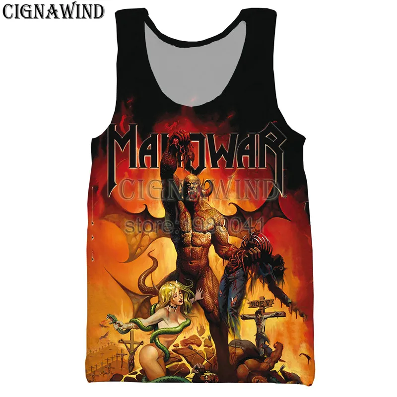 Новая популярная майка для мужчин/женщин Manowar final battle world tour с 3D принтом жилеты