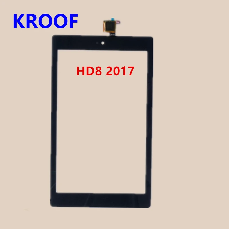 Для Amazon Fire HD8 HD 8 2017 7th Gen 0 Сенсорный экран Digitizer Замена Бесплатная