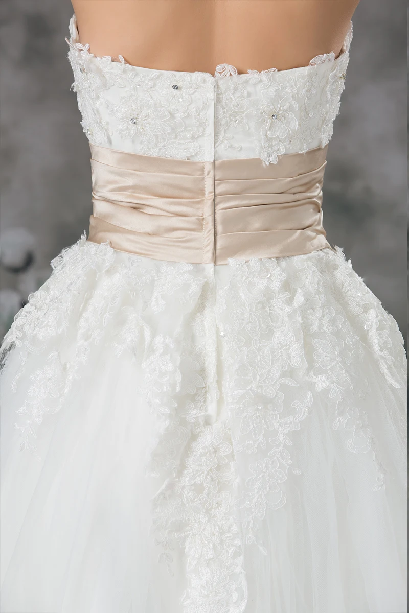 Beach Vestido De Noiva Wedding Dresses A-line Sweetheart Tea Length Tulle Appliques Beaded Gown Bridal | Свадьбы и торжества