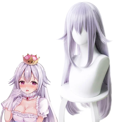 Boosette Игра Супер Марио Одиссея Boosette косплей парик король бу человеческие волосы принцесса косплей парики - Цвет: Boosette