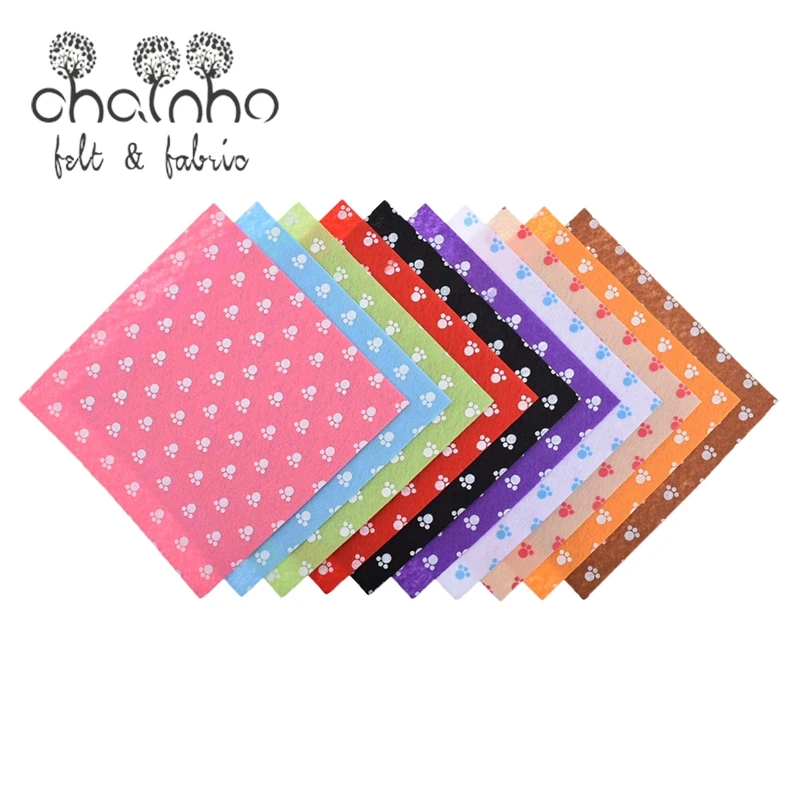 Печатная войлочная Нетканая ткань толщиной 1 мм полиэфирная для шитья кукол