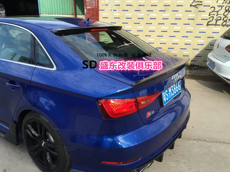 Задний спойлер из углеродного волокна для audi 2015 A3 S3|rear wing|spoiler rearrear spoiler |