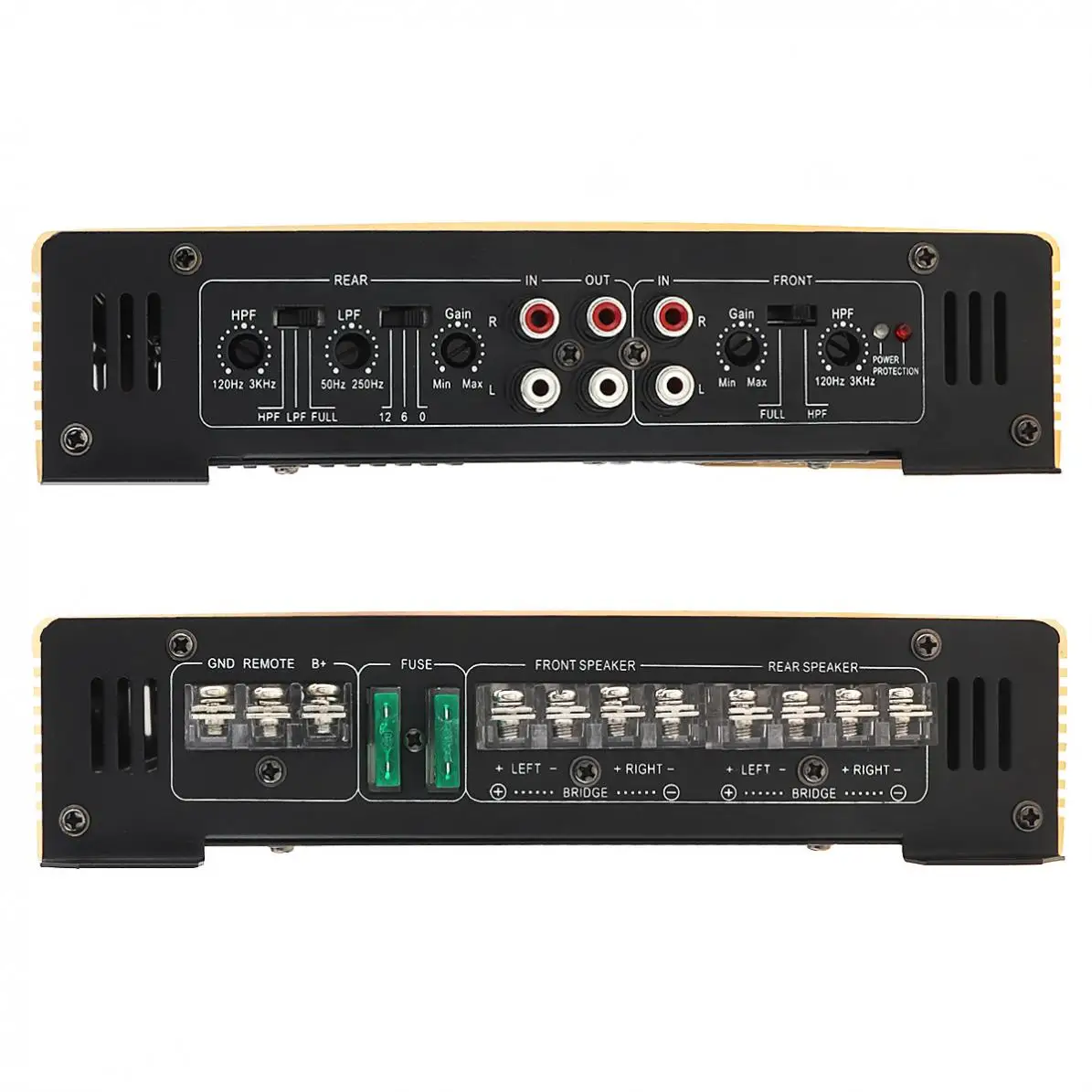 2000 Вт высокой мощности Мощность класса AB цифровой 4 Каналы Алюминий сплав