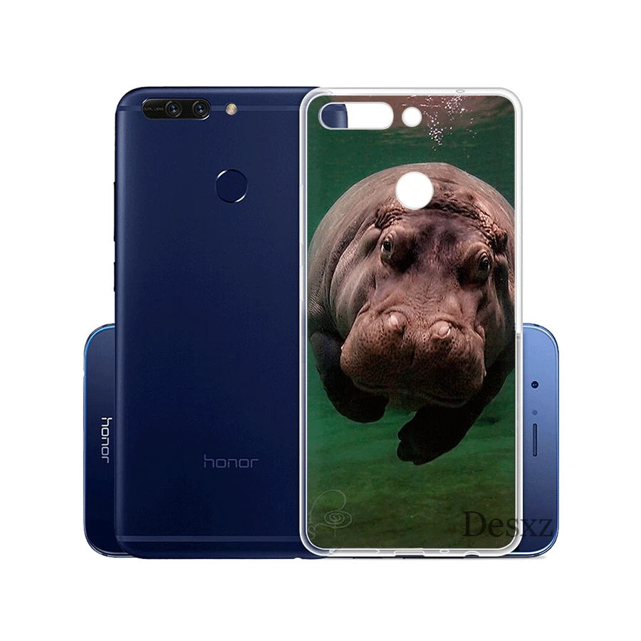 Чехол для телефона Aninal Hippo Cow Huawei Y5 Y6 Y7 II 2017 2018 Prime защитный чехол | Мобильные