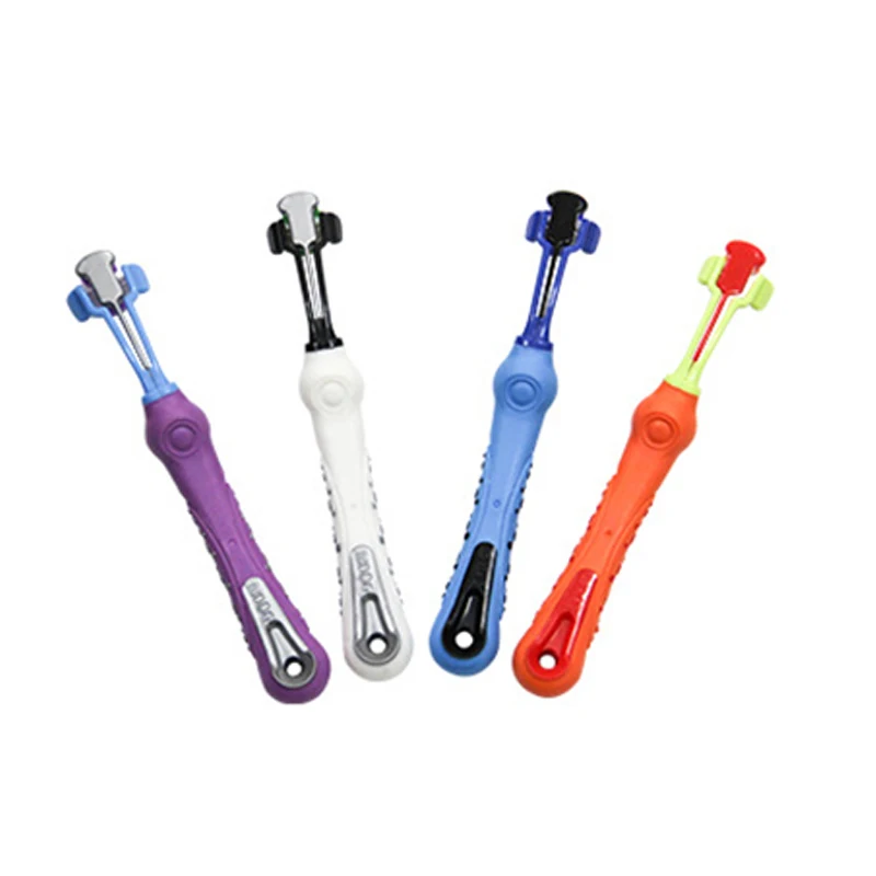 Зубная щетка для домашних животных трехсторонняя собака Нескользящая ручка