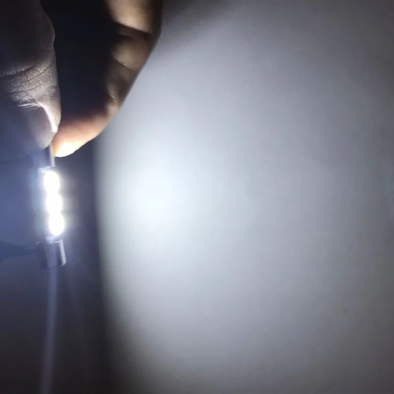 100 шт. термостойкая гирлянда 12 SMD 4014 LED 50 мА C5W 31 мм 36 39 41 безотказный автомобильный
