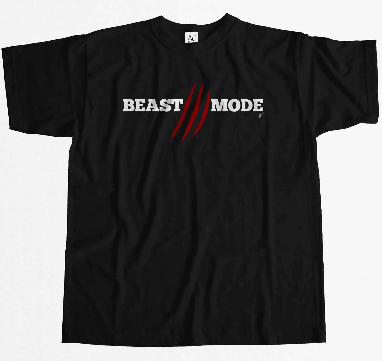 Мужская футболка с коротким рукавом и принтом Beast Mode Повседневная для занятий