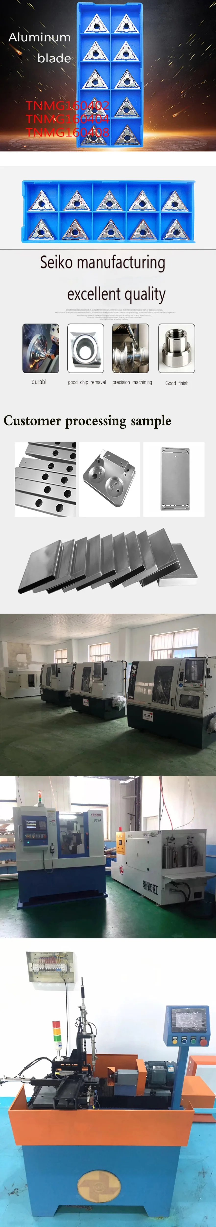 10 шт. TNMG160404 AK H01 TNMG 160408 TNMG160402 алюминиевые поворотные вставки Карбид круглое лезвие TNMG 160408 токарный станок с ЧПУ Резак