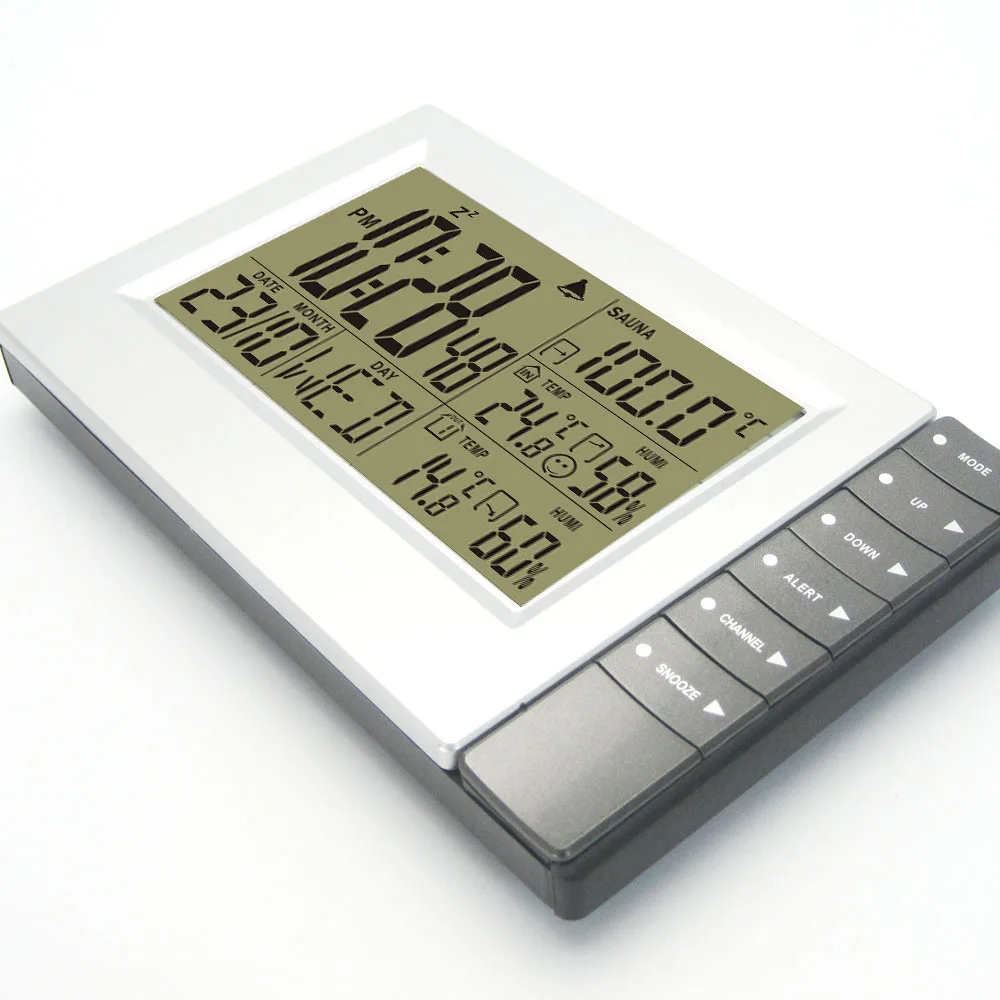 DYKIE Погодная станция настольные часы крытый и открытый гигрометр сауна