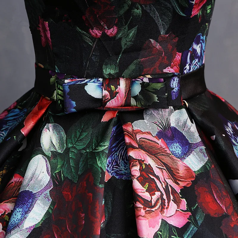 Элегантное милое Цветочное платье jaevini для выпускного вечера атласные платья до