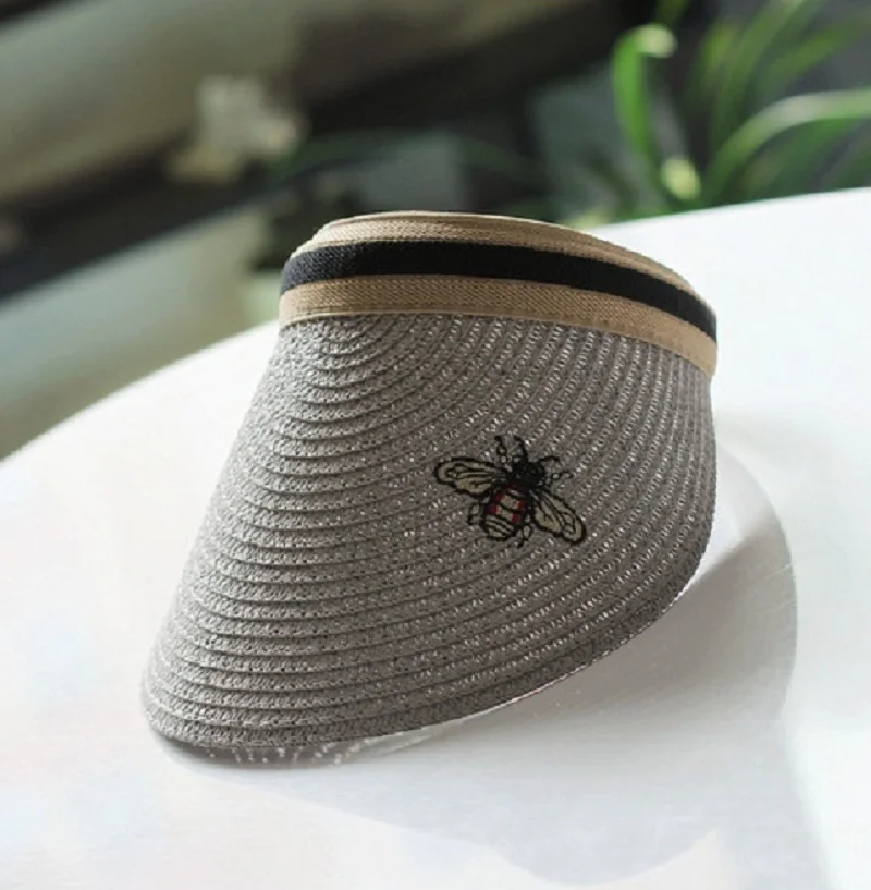 Для женщин шляпа с широкими полями на открытом воздухе вышитой Пчелой и скрепный