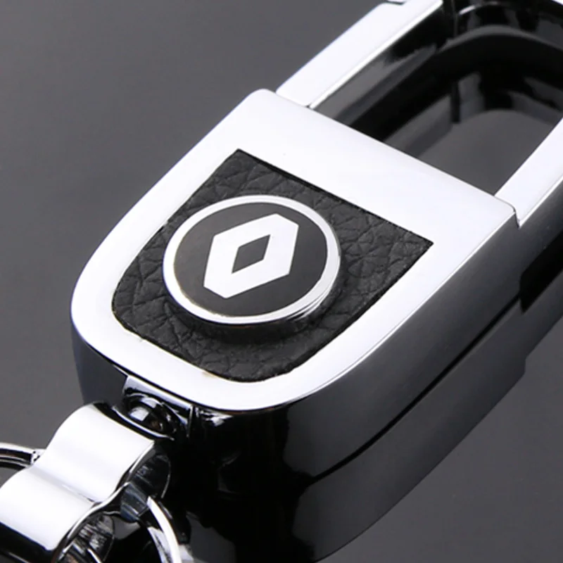 Кожаный брелок для автомобиля металлический Renault Cadillac Jeep Lexus Ferrari Kia VW Bmw Audi Mercedes