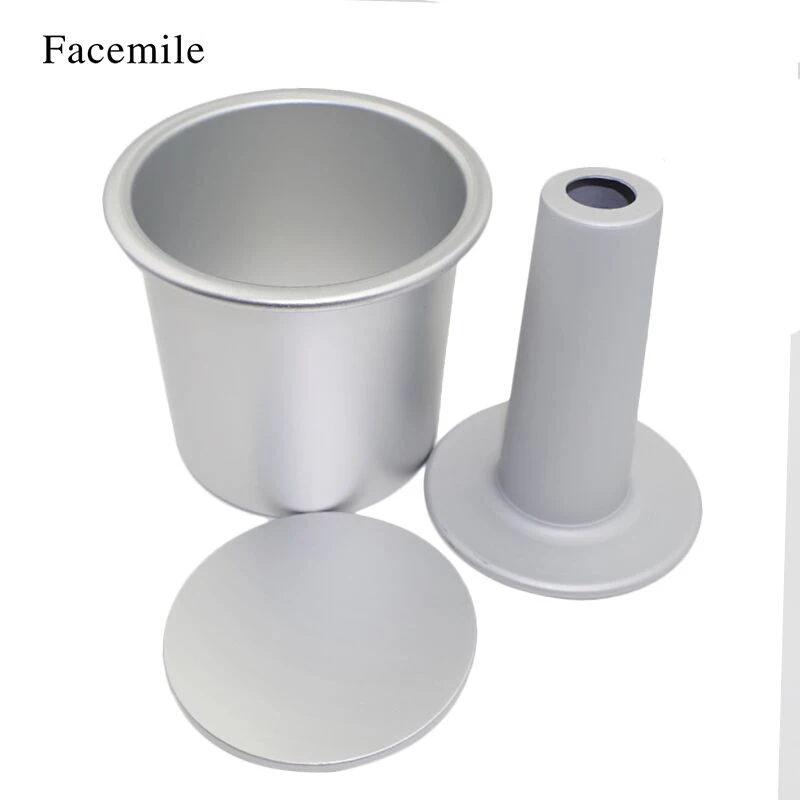 Facemile 4-дюймовая пустотелая шифоновая Форма для кексов алюминиевый антипригарный