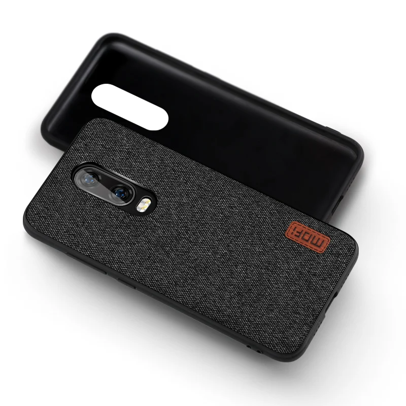 Чехол для oneplus 6 t, тканевый противоударный силиконовый чехол для oneplus 6 t 1+ 6 t, чехол capas coque MOFi original one plus 6 t, чехол - Цвет: black