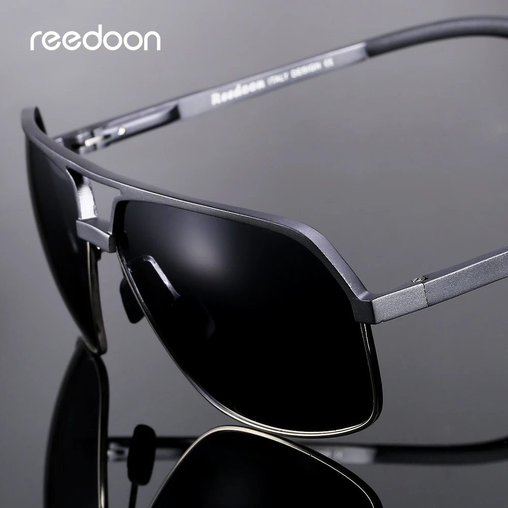 Мужские солнцезащитные очки Reedoon поляризационные HD UV400 в алюминиево магниевой