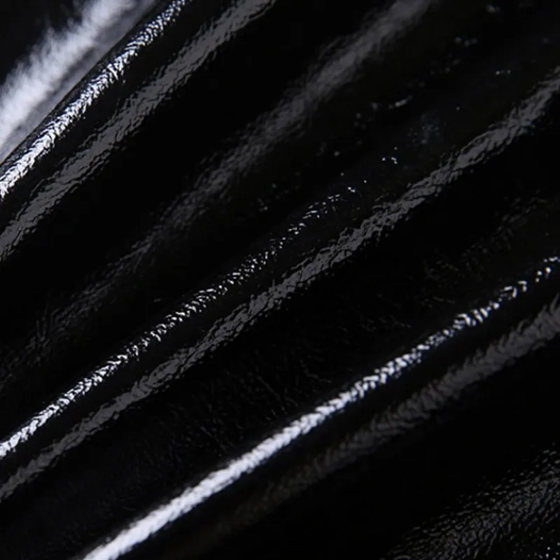 

2021 New Autumn Winter Womens Skirts High Quality Patent Leather Wrap Skirt Female High Waist A-Line Skirts Plus Size S-3XL