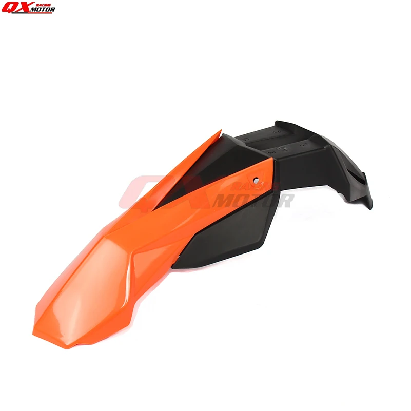 Универсальные мотоциклетные передние крылья оранжевого и черного цвета для