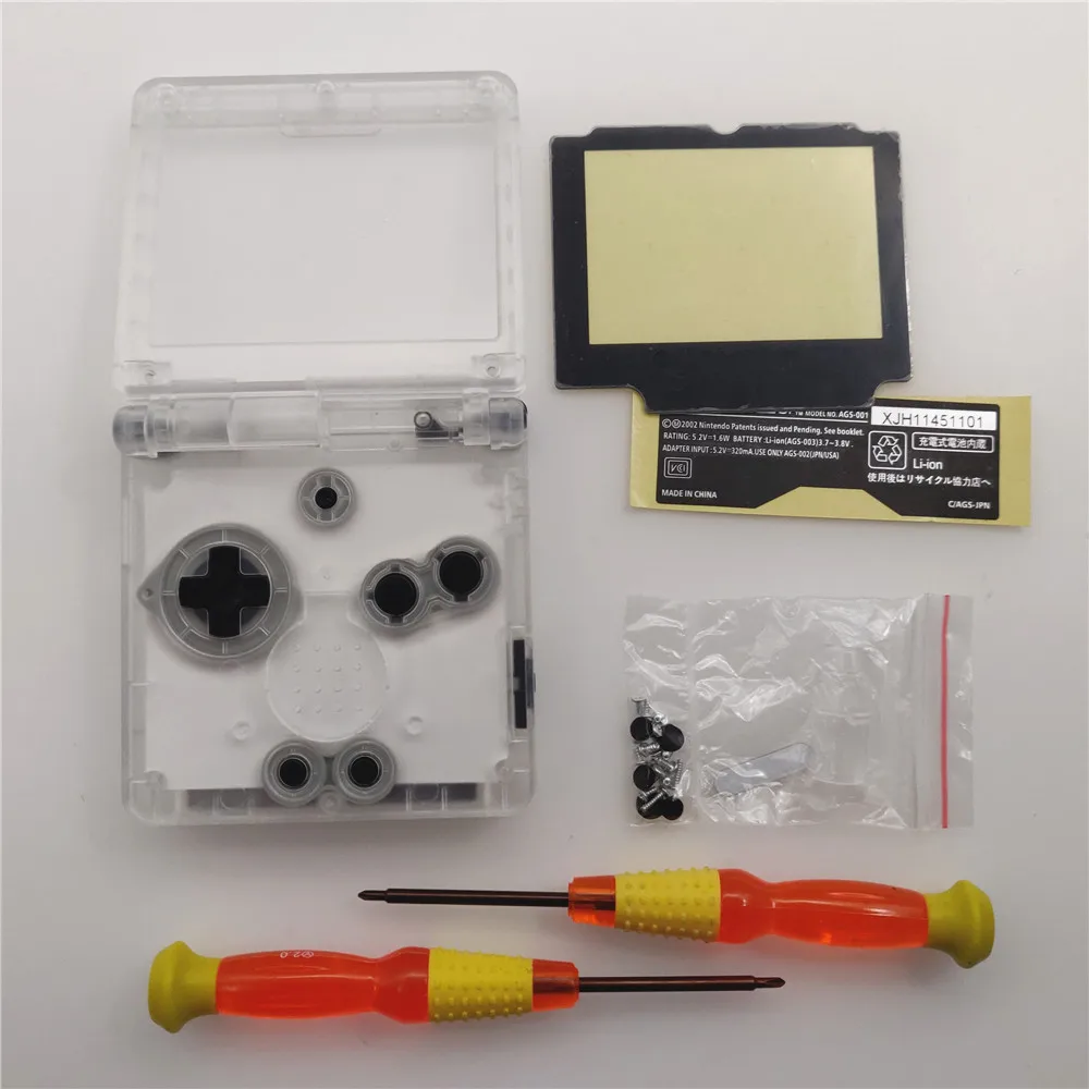 10 шт./лот новый прозрачный белый черный синий для GameBoy Advance корпус SP GBA Консоль