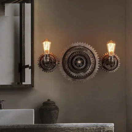 Креативная деревянная лампа в стиле лофт для водопроводной трубы винтажные