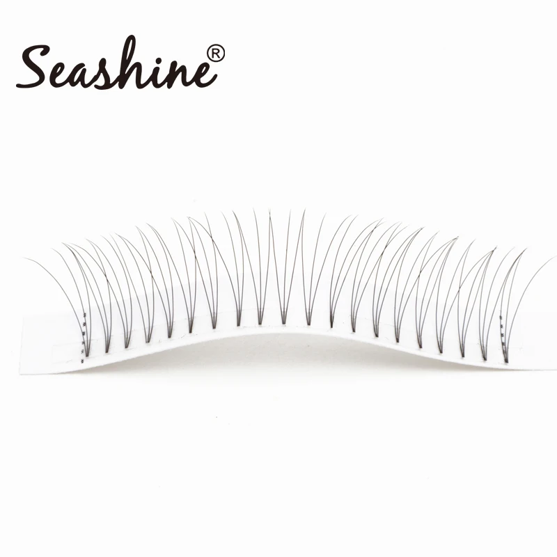 SeashineBeauty 3D ресницы корейские шелковые готовые вентиляторы Короткие Стволовые