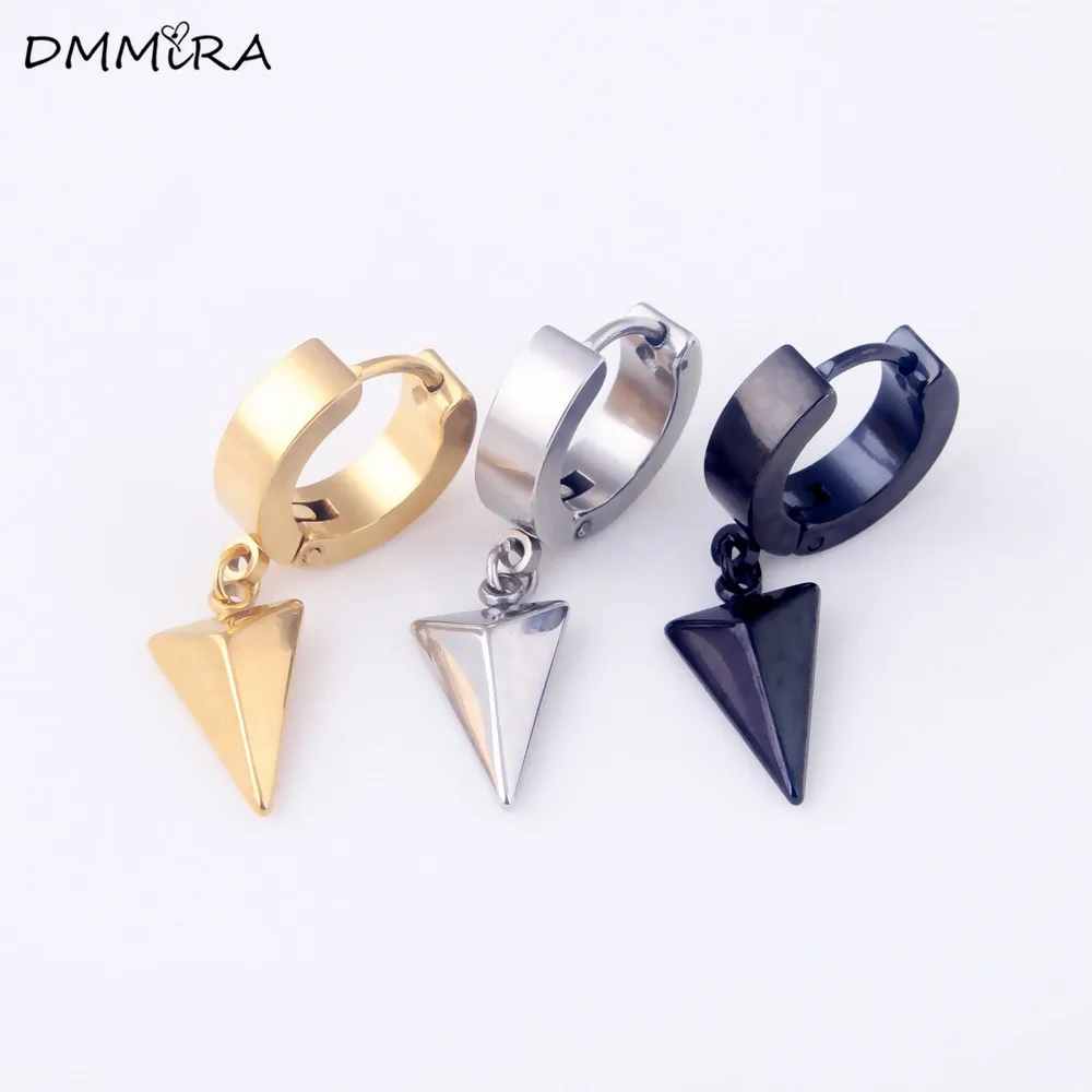 Модные мужские и женские маленькие круглые серьги в форме капли воды из