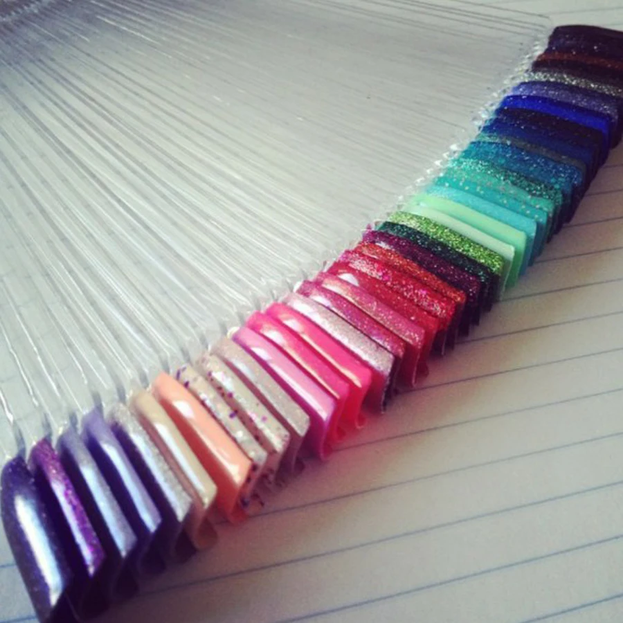 50 шт. прозрачный лак для ногтей подставка инструмент практики |