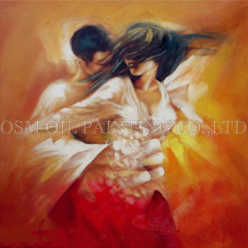 Top Artist Handmade High Quality Impression Spanish Dancer Oil Painting on Canvas Abstract Dancer Oil Painting for Living Room