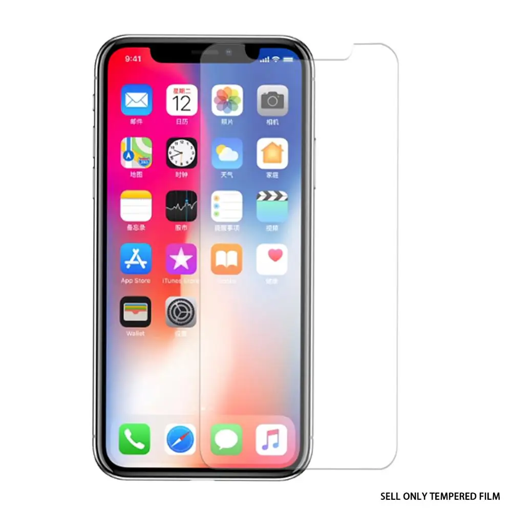 Защитное закаленное стекло для iPhone X XS Max XR 7 7PLUS 8 8PLUS 6 6S 6PLUS | Мобильные телефоны и