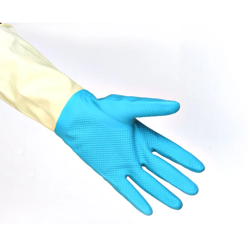 Washing Protective Gloves Waterproof Kitchen Rubber Latex For Dish Cleaning Multipurpose Bed Bathroom | Безопасность и защита