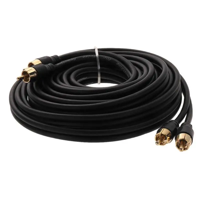 Аудиокабель 4 5 м/фута 2RCA папа 2 RCA м/м провод из чистой меди для автомобильного