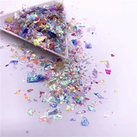 20gpack irregular shell paper sequin diy nail flakies colorful paillettes glitter nail art sequins for 3d nail art decoration