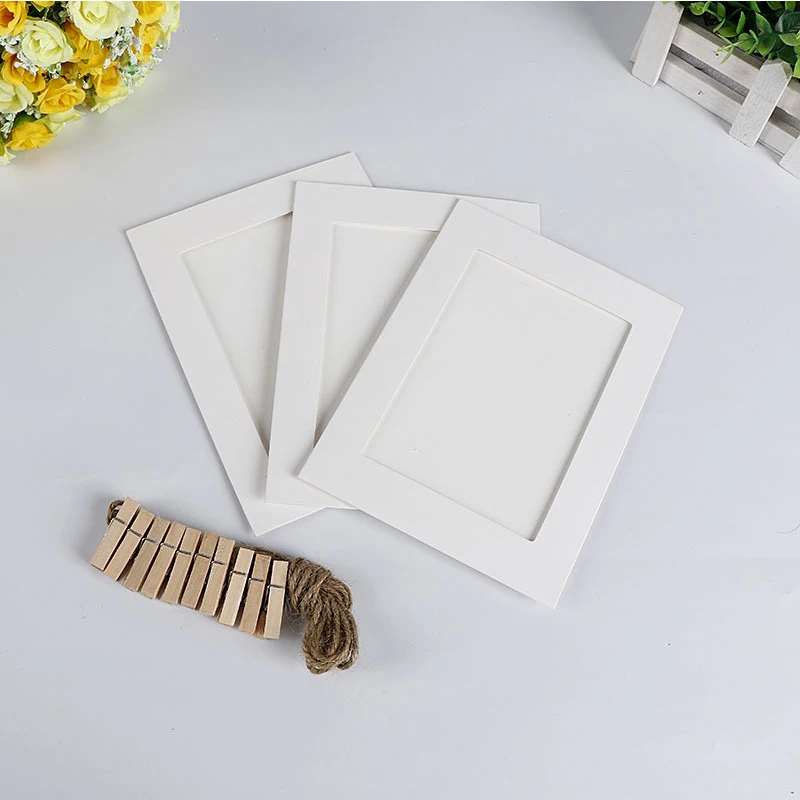10 шт. творческий фото стены кадр крафт веревочки висит стена DIY декоративные