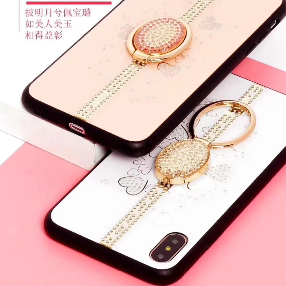 Роскошный Алмазный чехол с подставкой для iphone 6 6s 7 8 Plus X XR XS MAX 6plus 7plus 8plus Dream Bling
