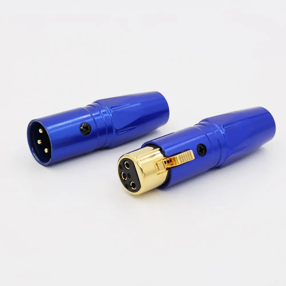 4 шт. Liton Позолоченный XLR аудио разъем для Hi Fi кабель|connectors for cables|connectors xlrconnectors gold |