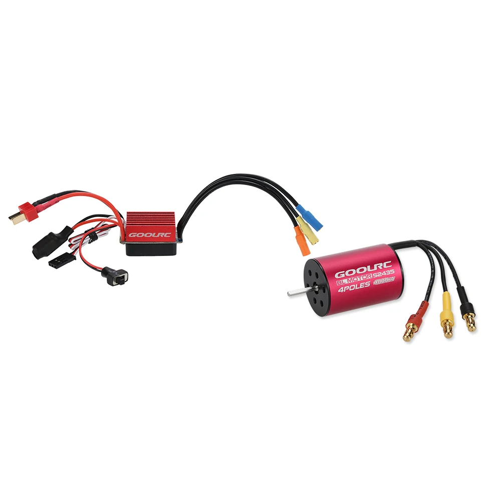 Оригинальный Бессенсорный бесщеточный двигатель GoolRC S2435 1/16 кВ и 35A ESC