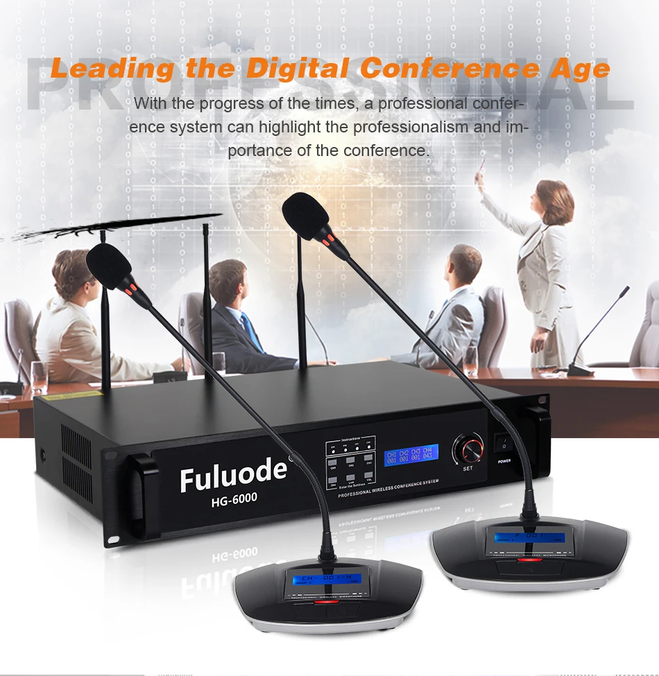 FULUODE беспроводной микрофон конференц-связи, профессиональный ручной Gooseneck 360 градусов вращающийся инструмент для пояса приемник настольный микрофон