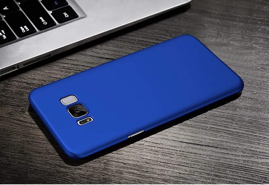 Сверхтонкий чехол-накладка для Samsung Galaxy S8 жесткий поликарбонатный чехол с