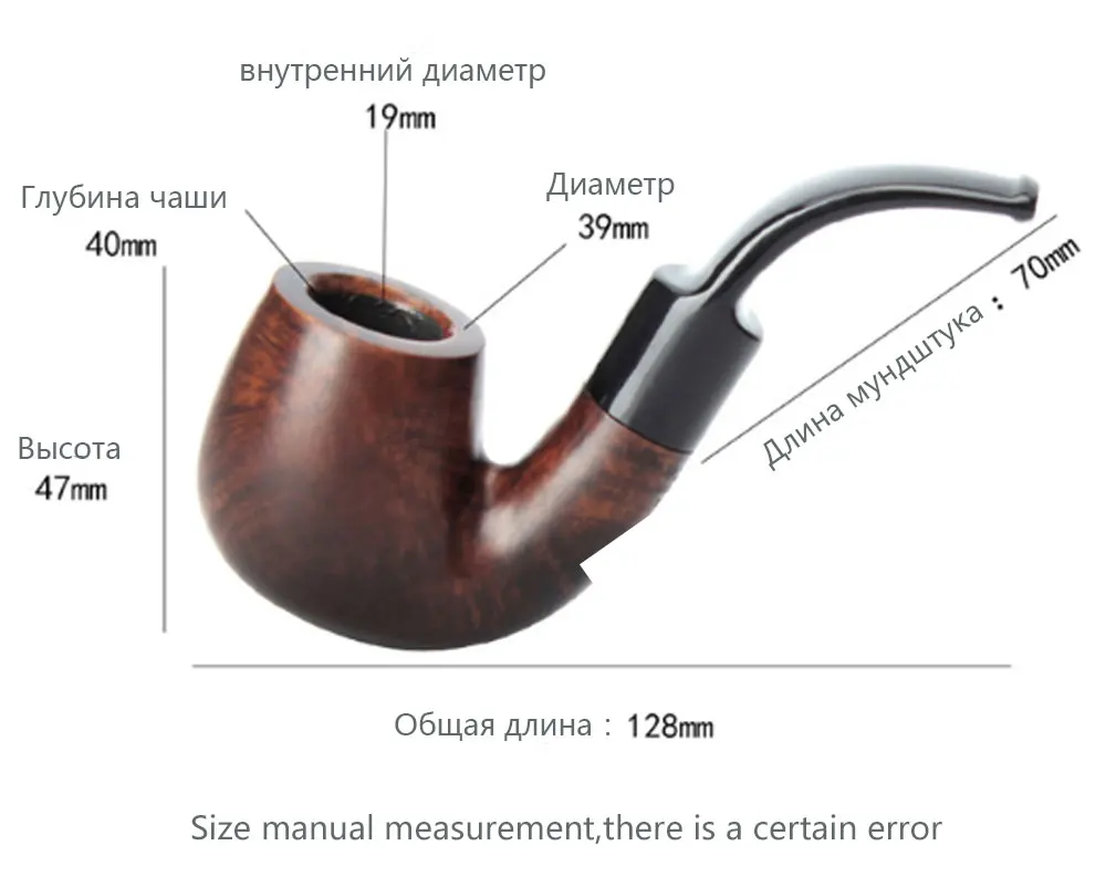 Ru-, новинка, ручная работа, портативная сигарета, бруйер, трубки, сигары, 9 мм, бревно, портативная трубка для курения табака, aa0135