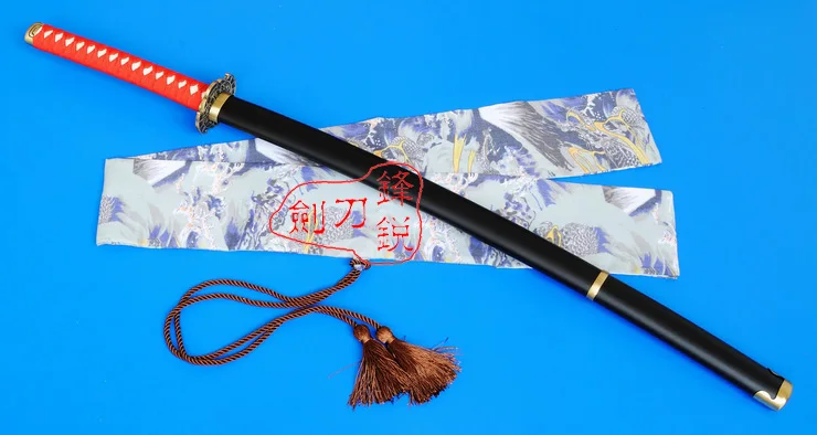 S2606 аниме INUYASHA NINJA GAIDEN II натуральный зуб меч сешомару лезвие хамона 41&quot|blade blade|blade