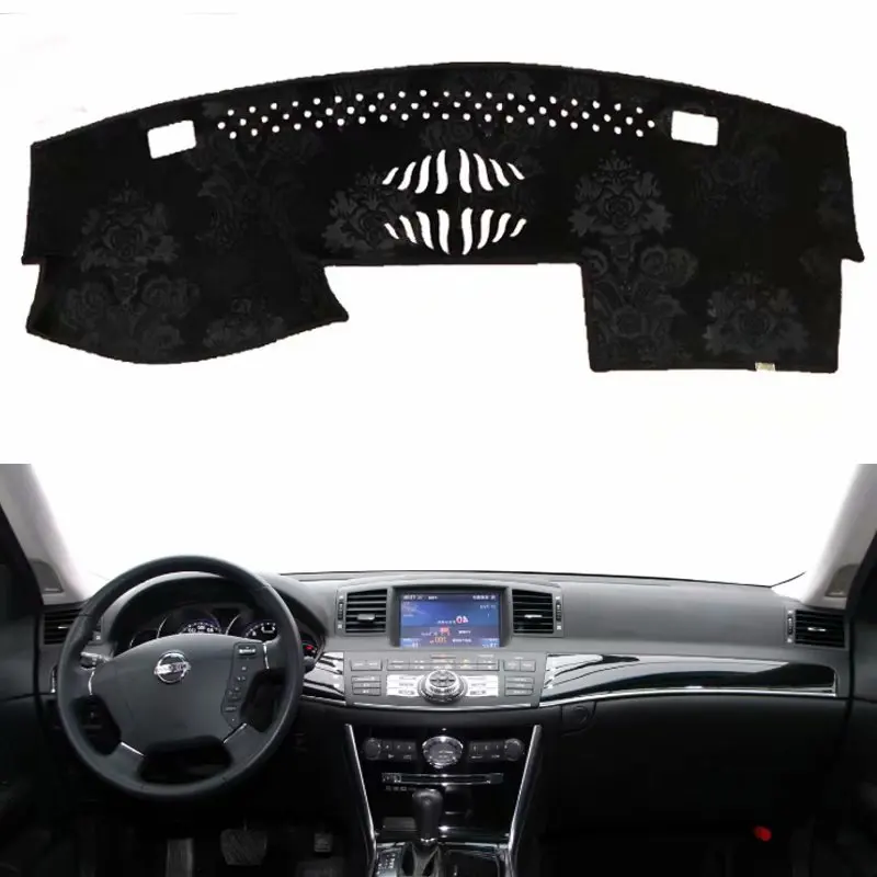 Для nissan fuga 2004 2005 2006 2007 2008 2009 фланель Dashmats приборной панели крышки тире Pad коврик в машину автомобиль-Средства для укладки волос