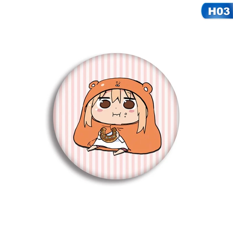 Мультфильм Himouto мультипликационный персонаж дома Умару брошь японская сестра нагрудник значок аниме булавка большая монета значок ткань украшение для рюкзака