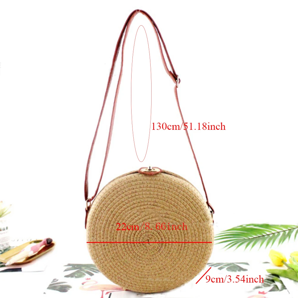 Женские летние сумки из ротанга круглая квадратная соломенная сумка ручной