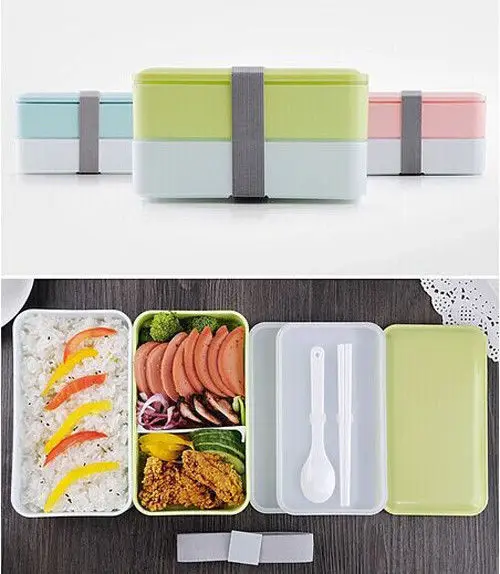 Новый студенческий взрослый портативный дорожный контейнер для еды Ланч бокс