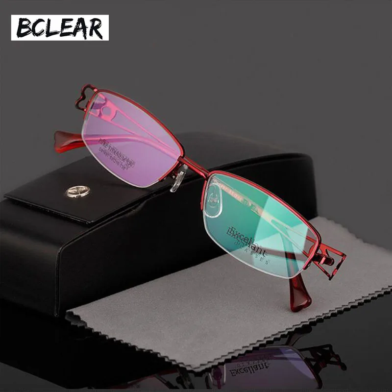 Ультралегкая титановая оправа BCLEAR для женщин очков при близорукости оптическая