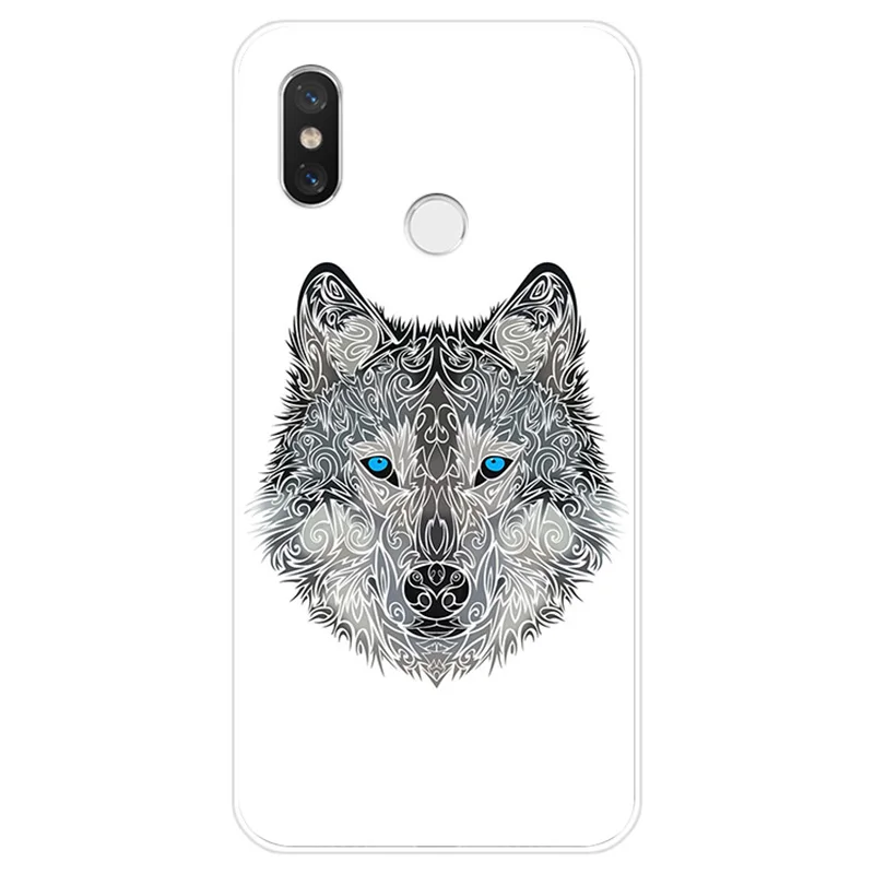 Чехол для телефона Fierce Snow Wolf мягкий силиконовый чехол из ТПУ Для xiaomi 4 4S 5 5C 5S PLUS 6 6X 8