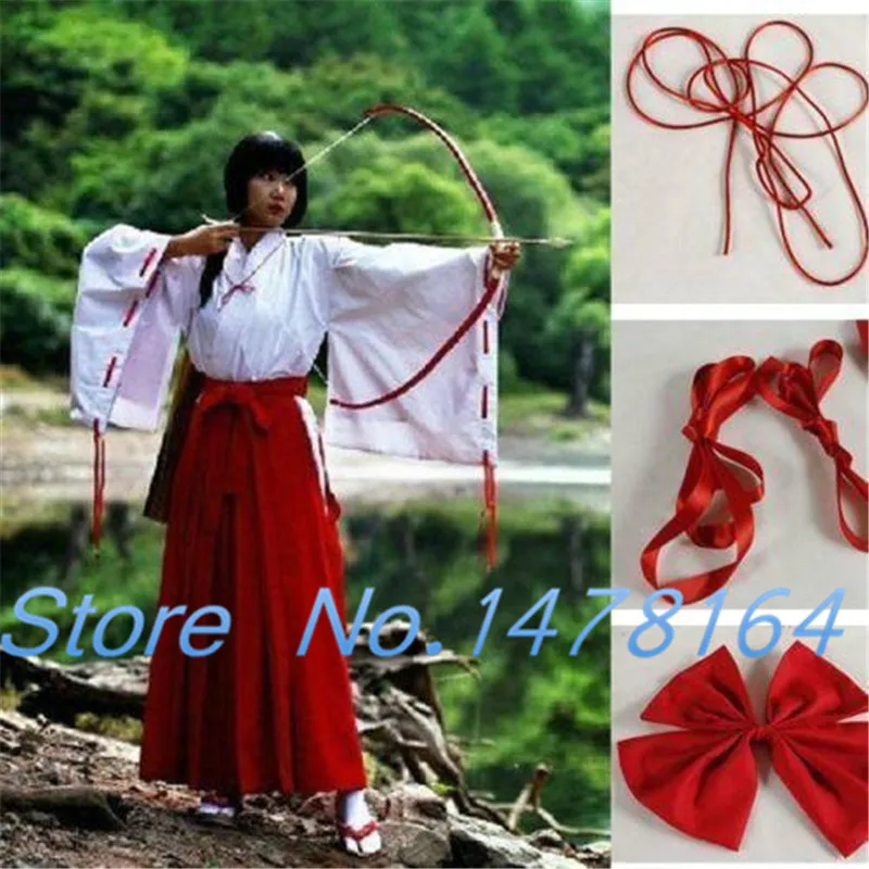 Новое японское аниме Inuyasha Kikyo кимоно для косплея костюм одежда бесплатная