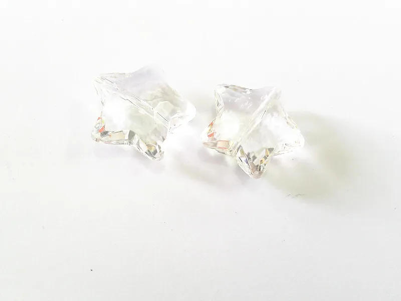 (Сначала выберите цвет) оптовая продажа прозрачных акриловых звездных бусин 27 мм