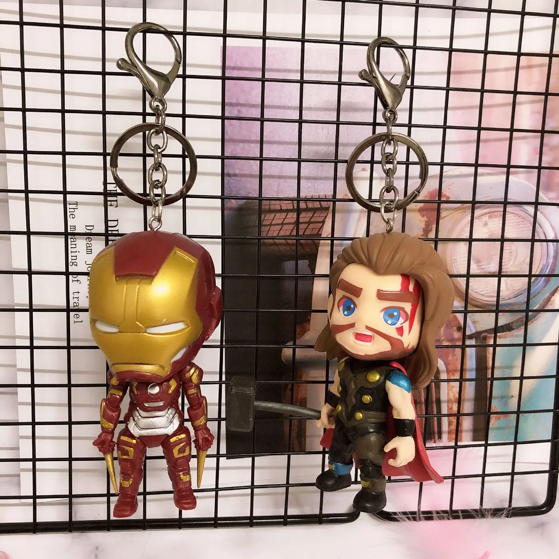 2019 Marvel мультфильм брелок в форме куклы машина для Железный человек Человек паук