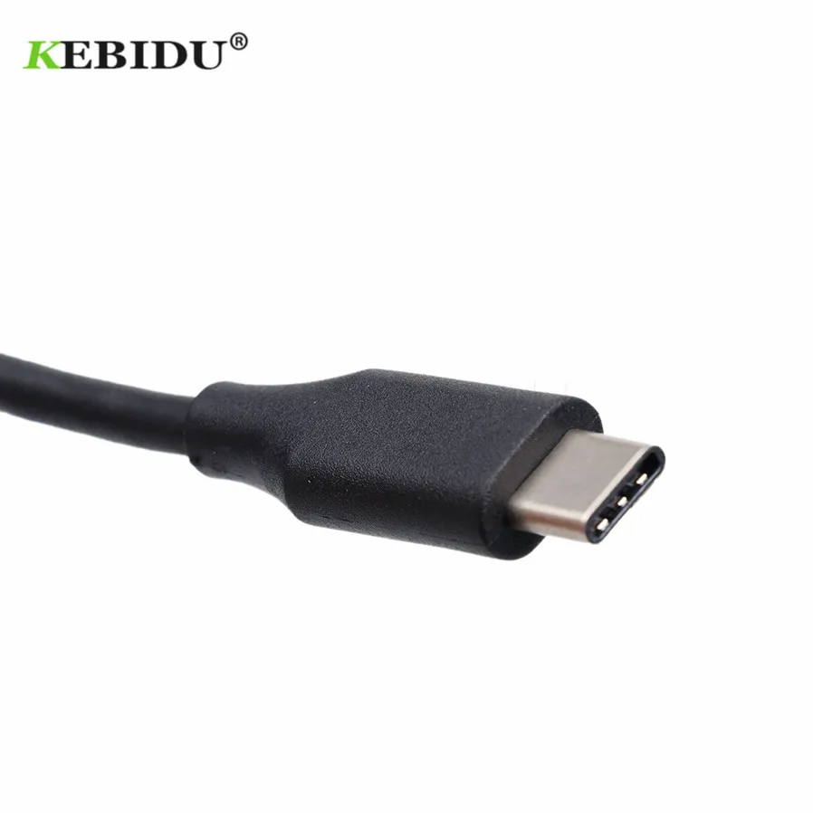Микро-USB-C Kebidu кабель 3 1 Type-C с разъемом USB 0 адаптер OTG зарядного устройства для